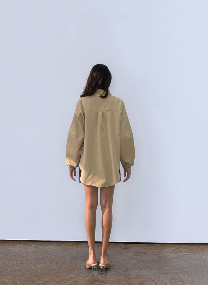 Solid Brown Long Sleeve Shirt