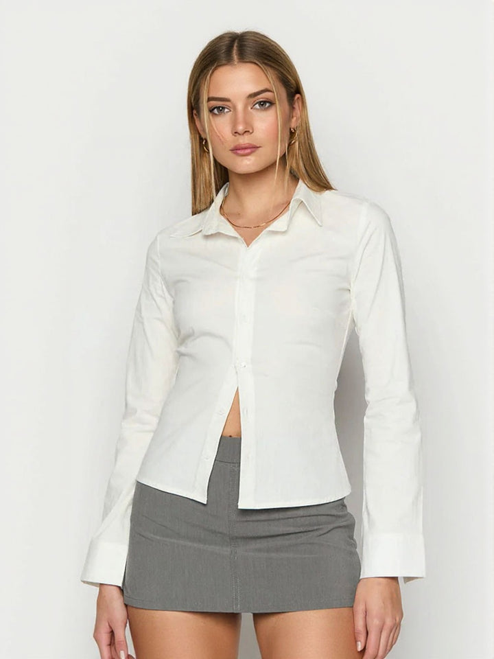 White  Fitted Shirt