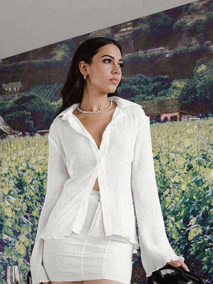 White Full Sleeves Shirt