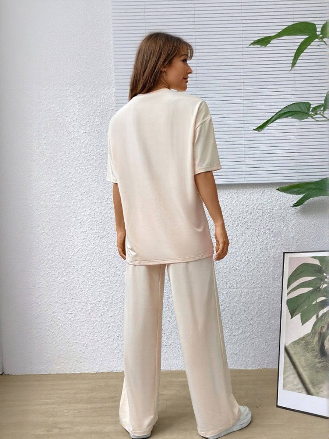 Apricot T-Shirt & Sweatpants Co-Ord Set