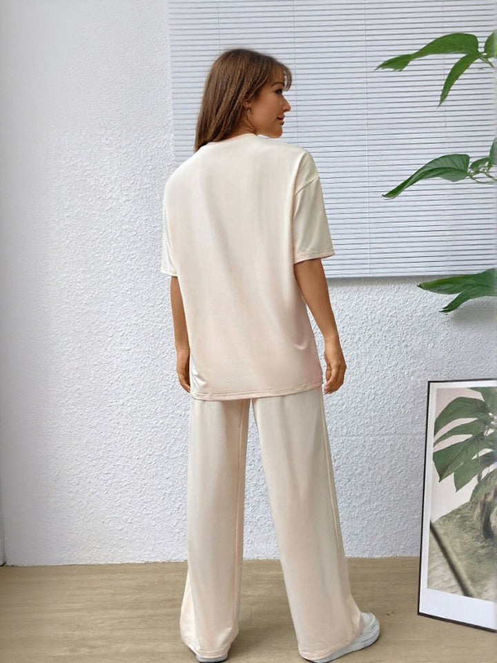 Apricot T-Shirt & Sweatpants Co-Ord Set