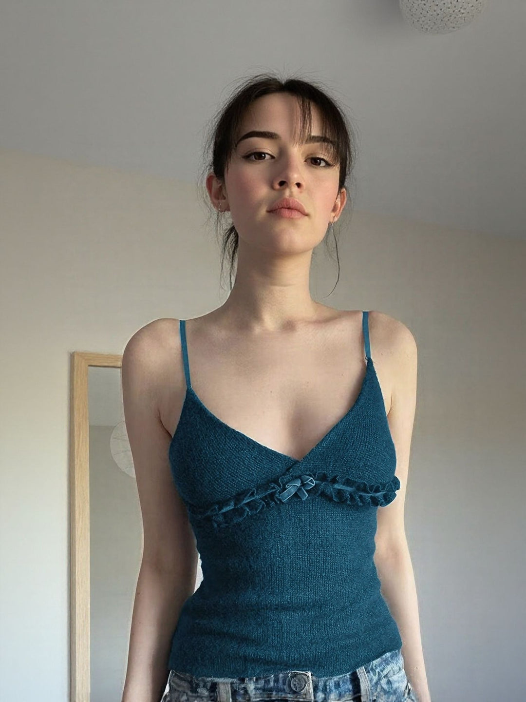 Blue Fitted Cami