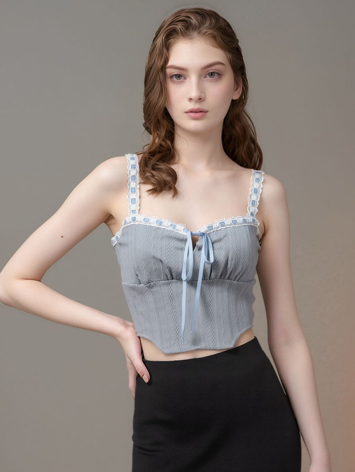 Blue Corset Top