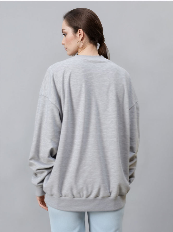 Grey Applique Top