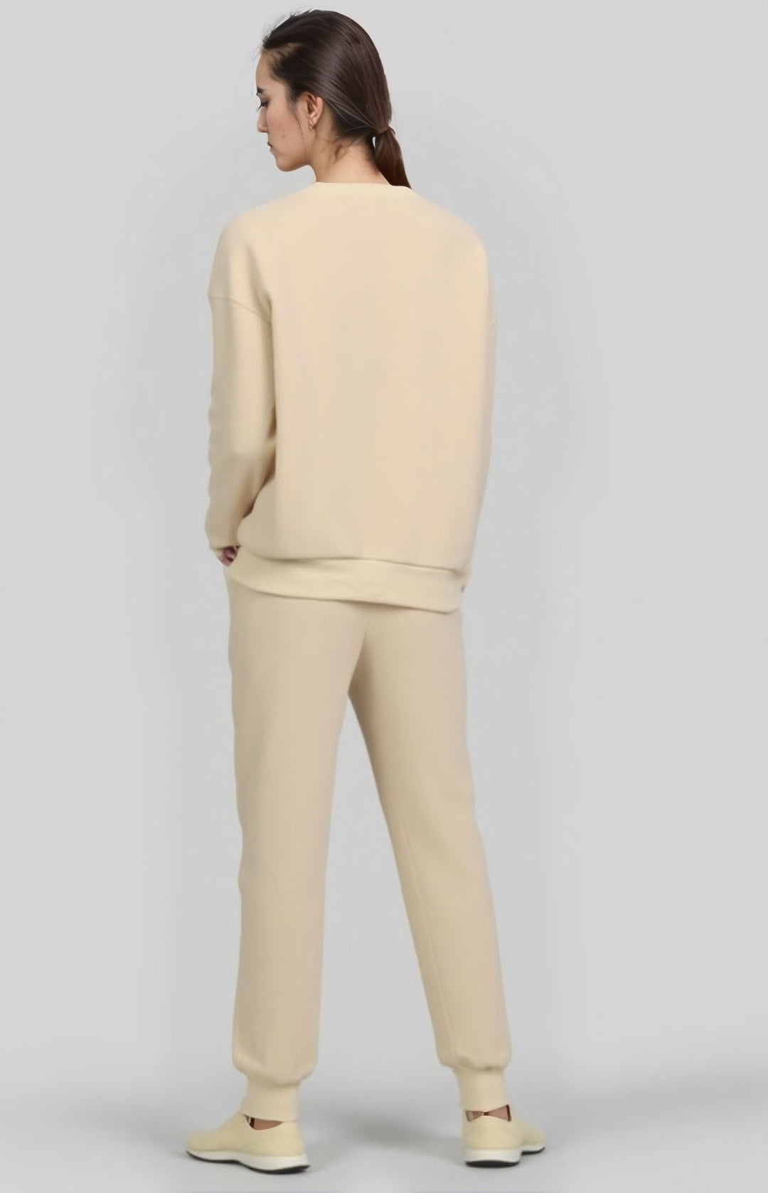 Beige Full Sleeves With Jogger Coord Set