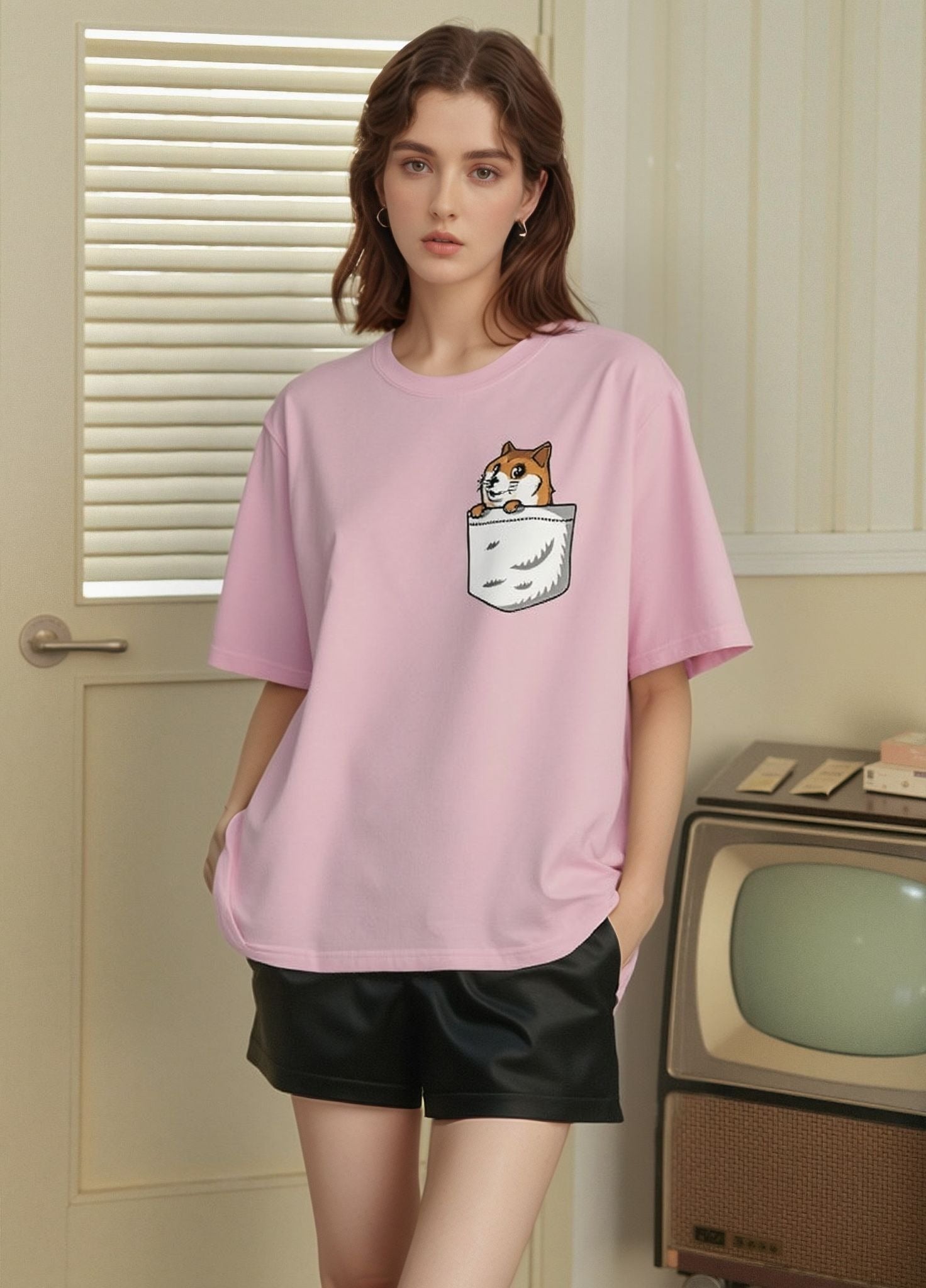 Pink Graphic Print T-Shirt