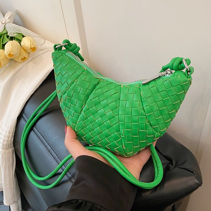 Green Mini Croissant Sling Bag