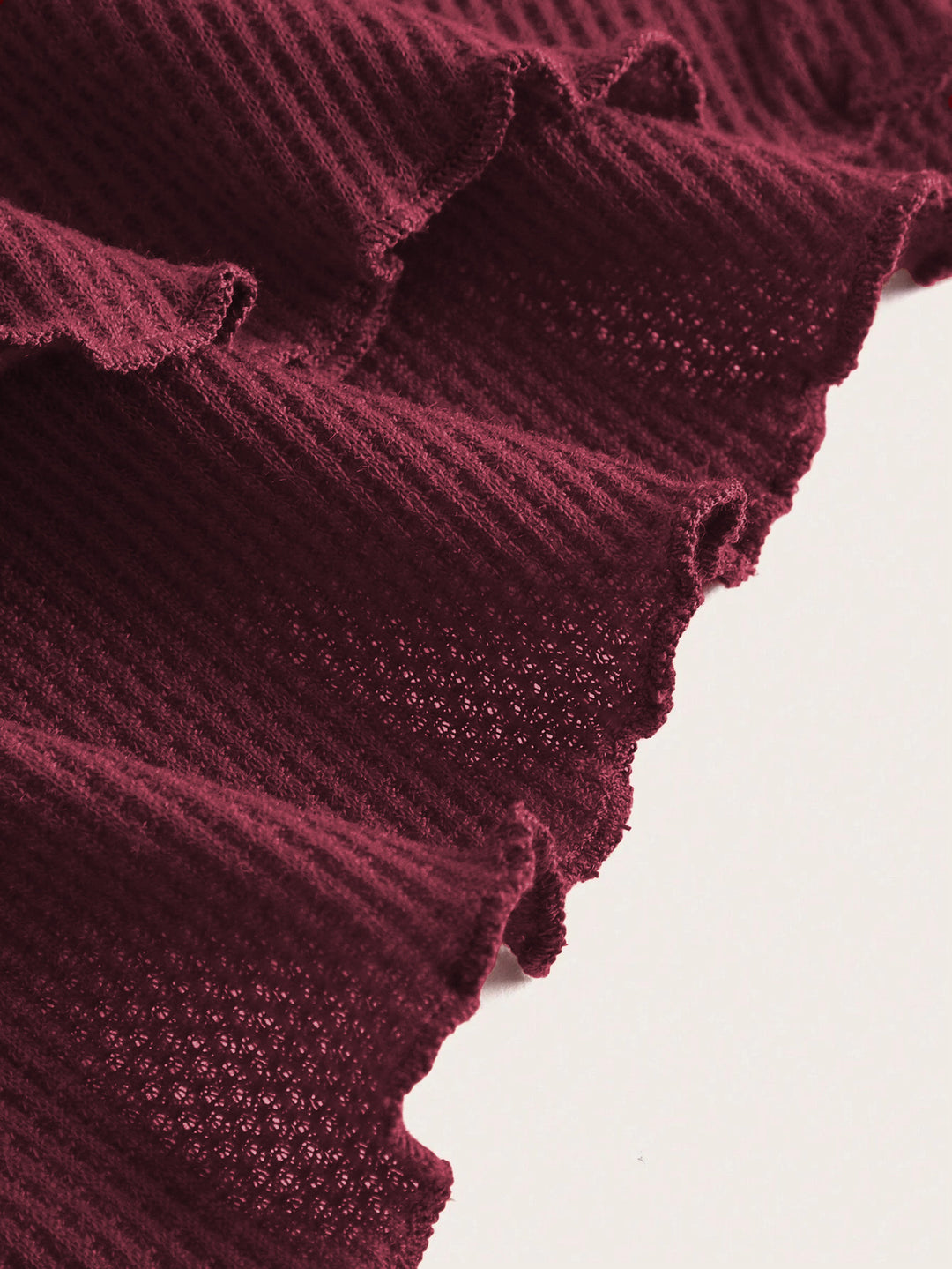 Wine Strapless Ruched Top