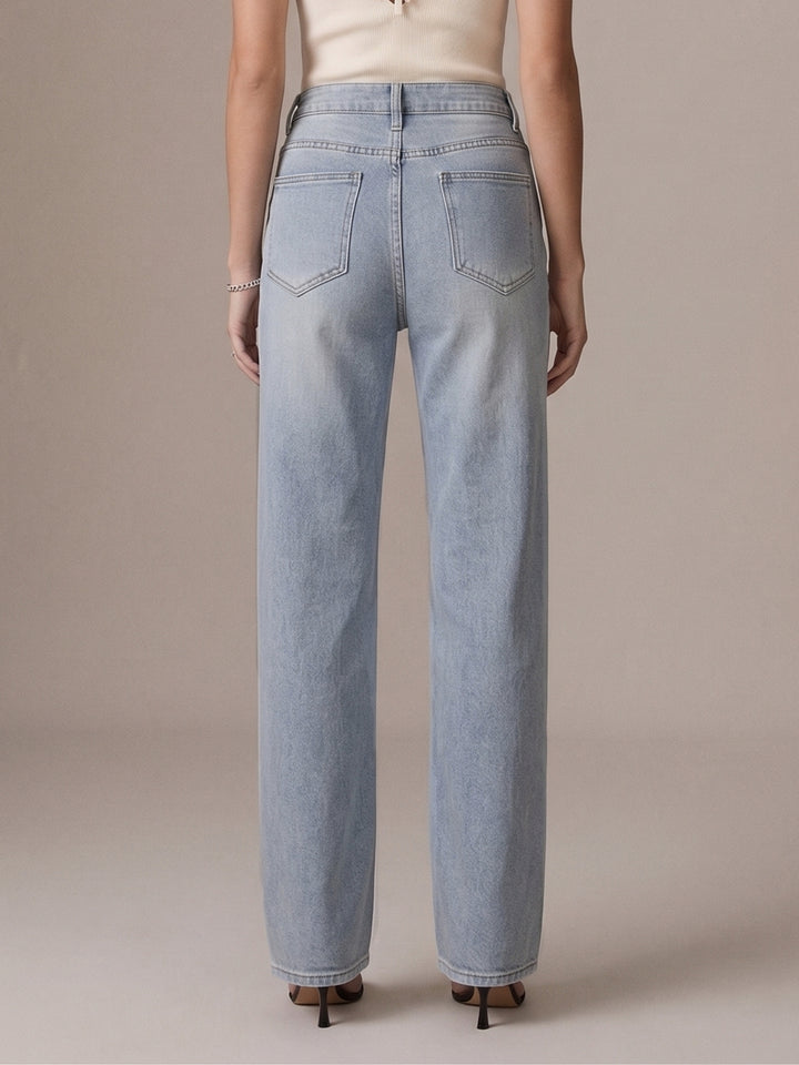 Light Blue Gladiator Tie Up Denims