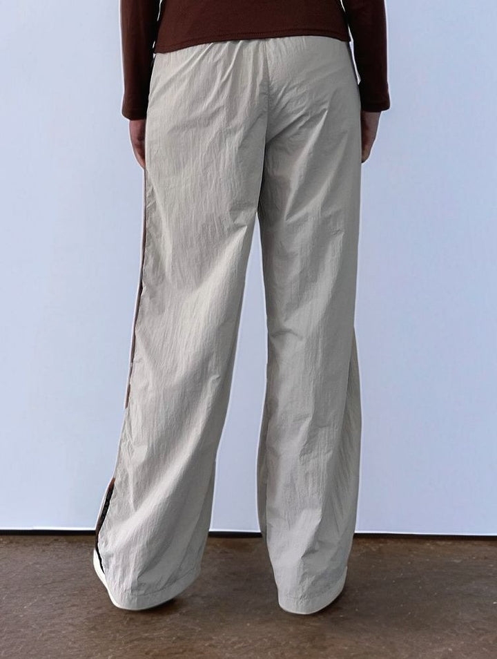 Grey Contrast Piping Sweatpant