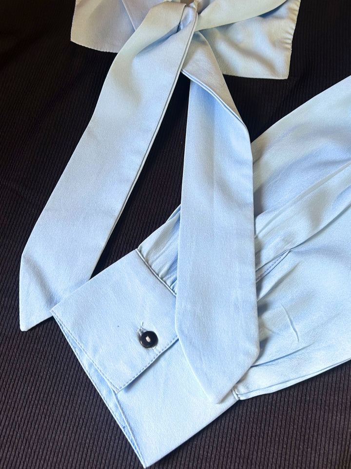 Black Twofer Style Contrast Coloured Top