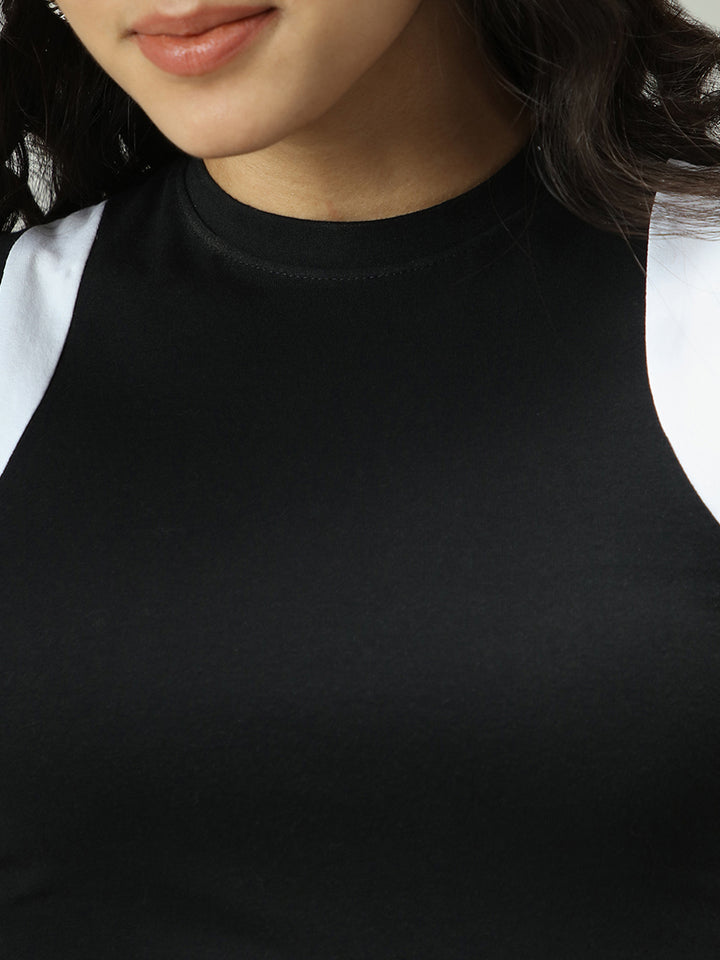 Black Dual Toned Tank