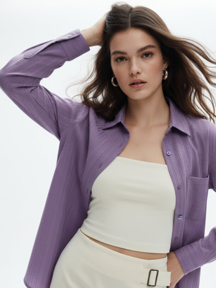 Purple Relaxed Fit Shirt