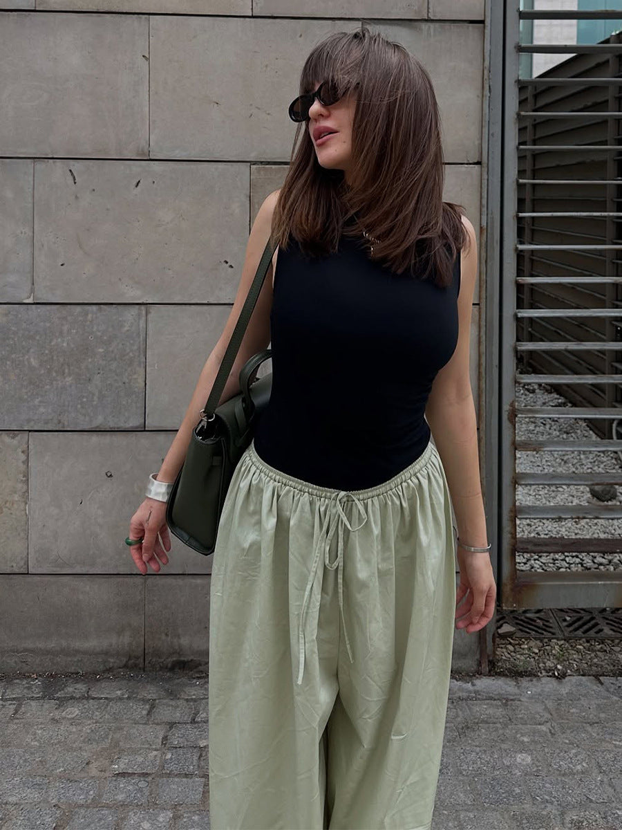 Green Ultra Baggy Fit Trousers