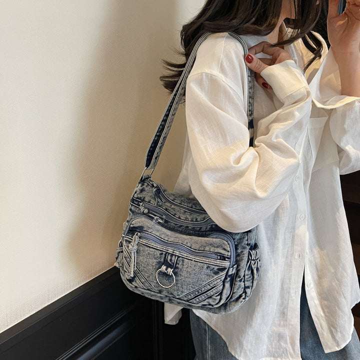 Blue Denim Street Utility Bag