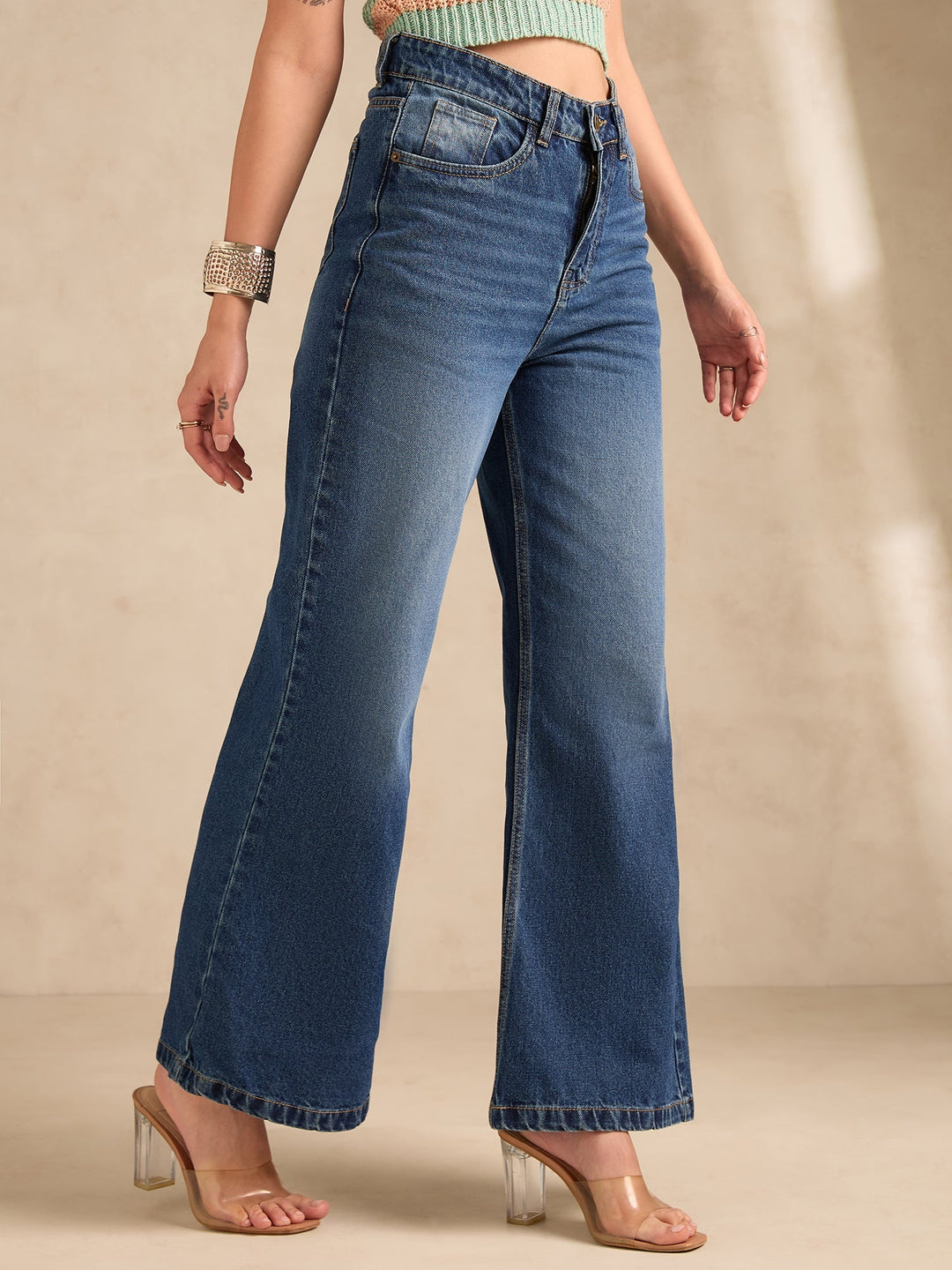 Blue Classic Straight Fit Jeans