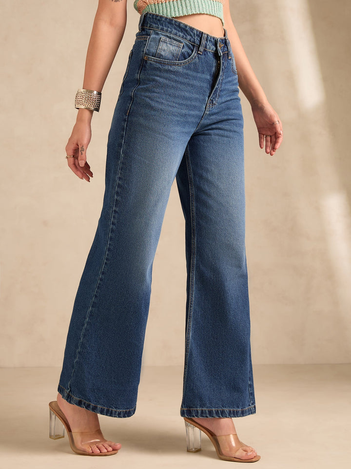 Blue Classic Straight Fit Jeans