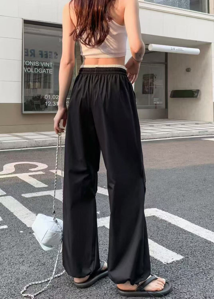 Black Dual Coloured Waistband Jogger