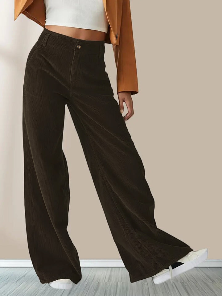 Brown Straight Leg Trouser