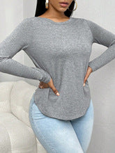 Grey Back Twisted Detail Top