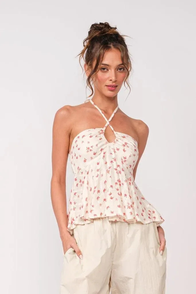 Printed Halter Top