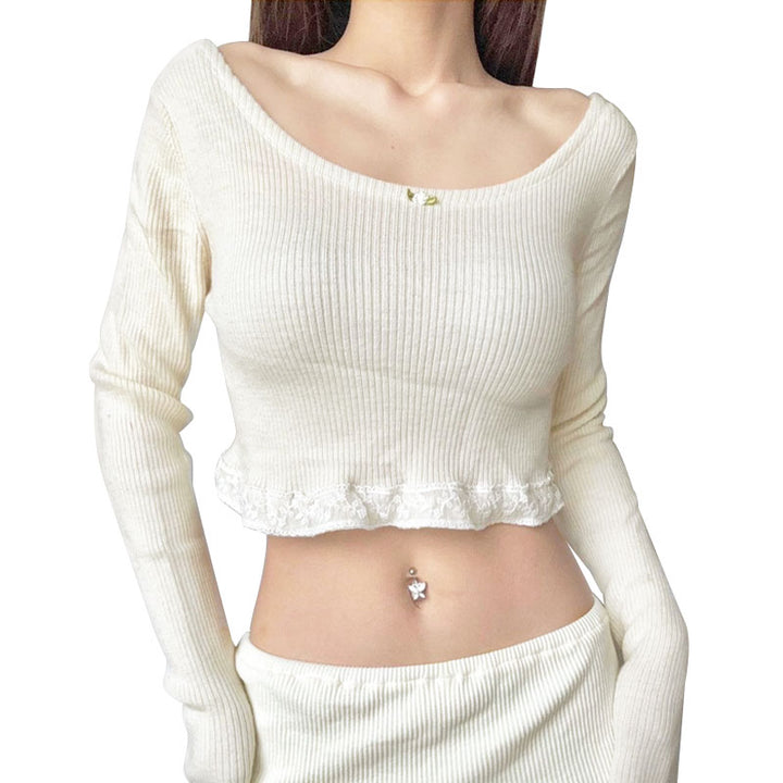 White U Neck Sull Sleeves Top