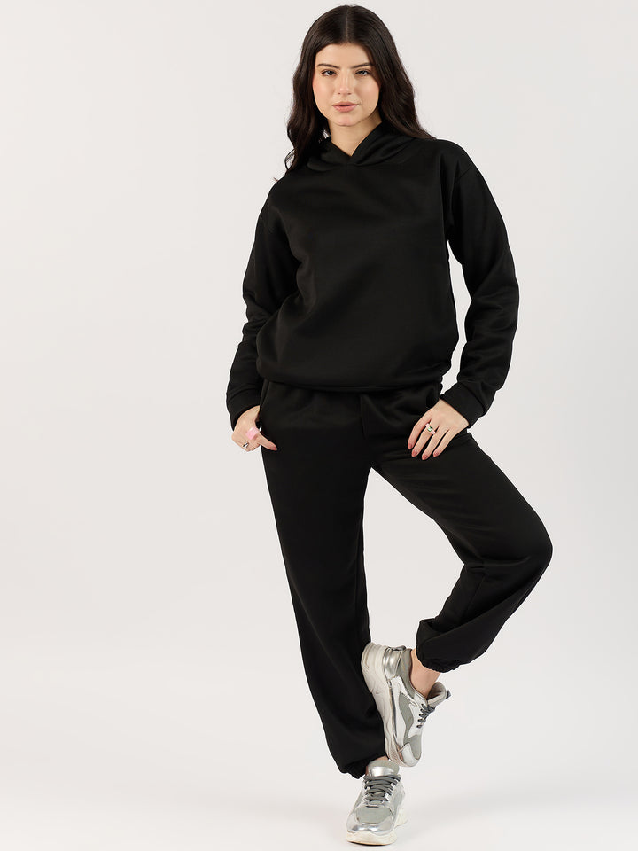 Black Oversized Hoodie Co-Ord Set