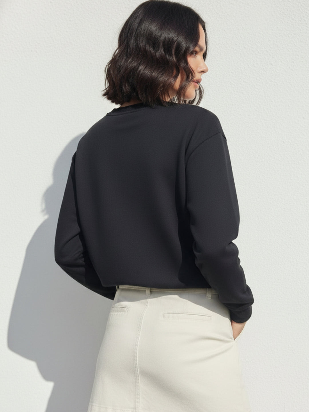 Black Character Graphic Sweatshirt