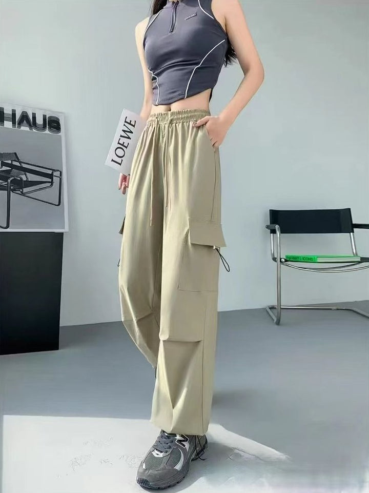 Light Green Pin Tucked Elasticated Waistband Jogger