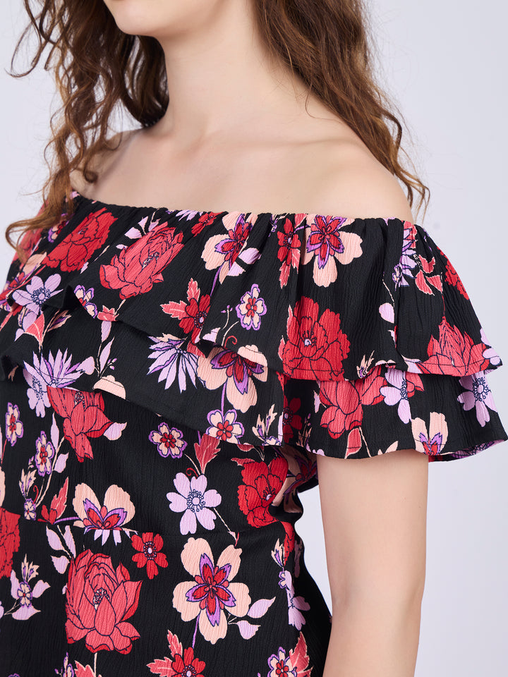 Black Off Shoulder Top