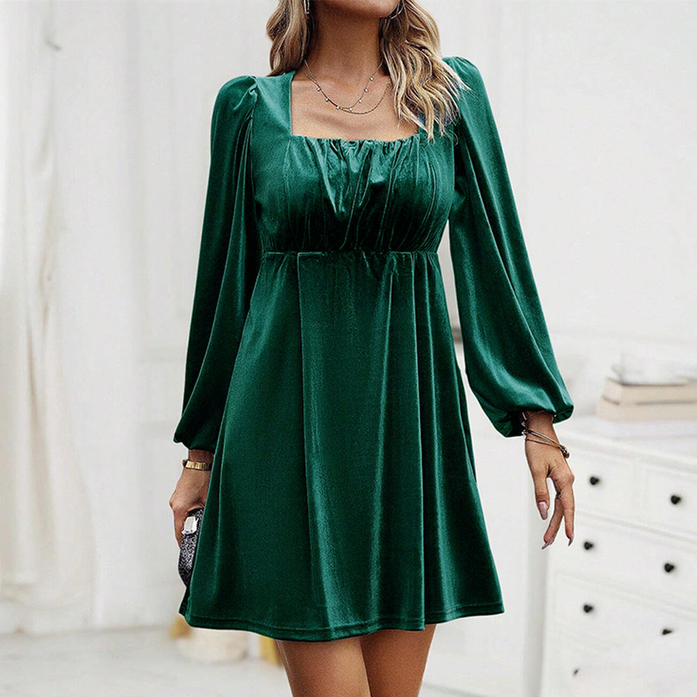 Green Bustier Ruched Top Akter Dress