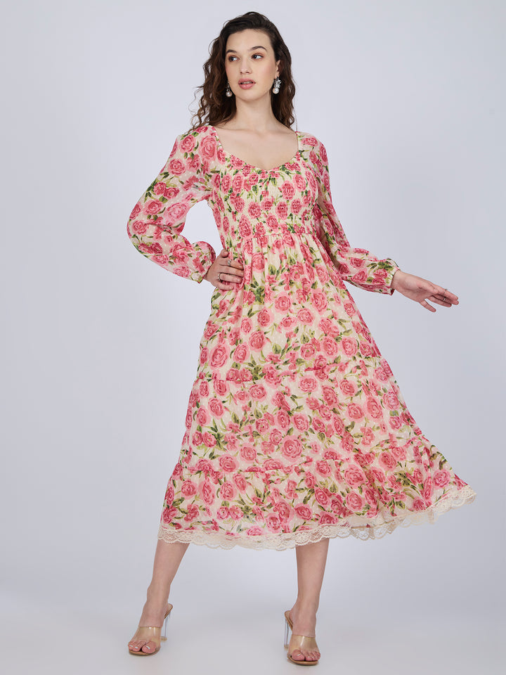 Multi Tiered Midi Dress