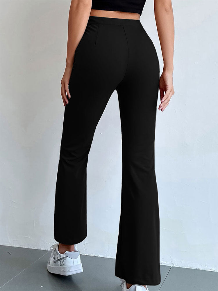 Black Straight Pants