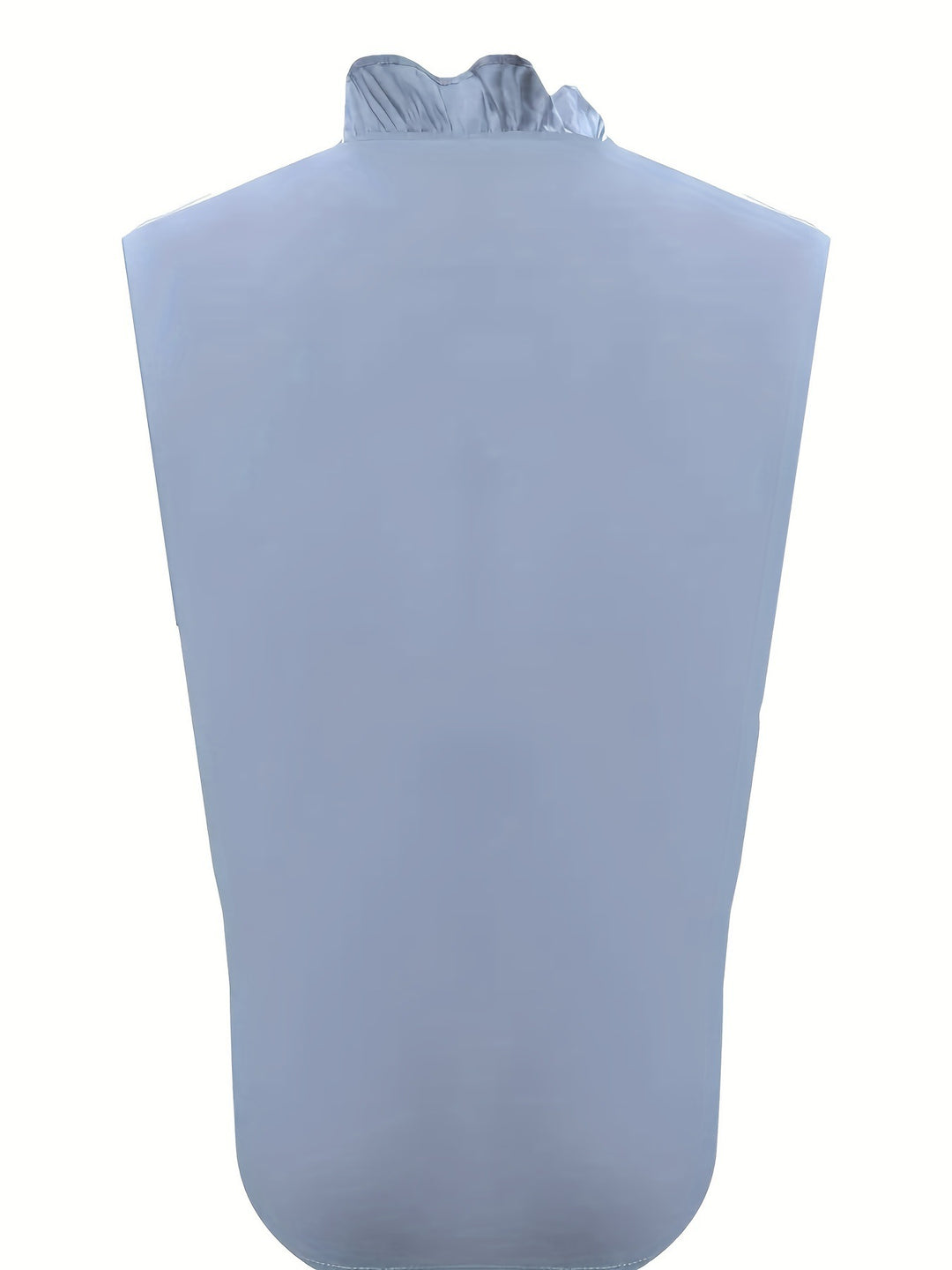Blue Ruffle Hem Sleeveless Top