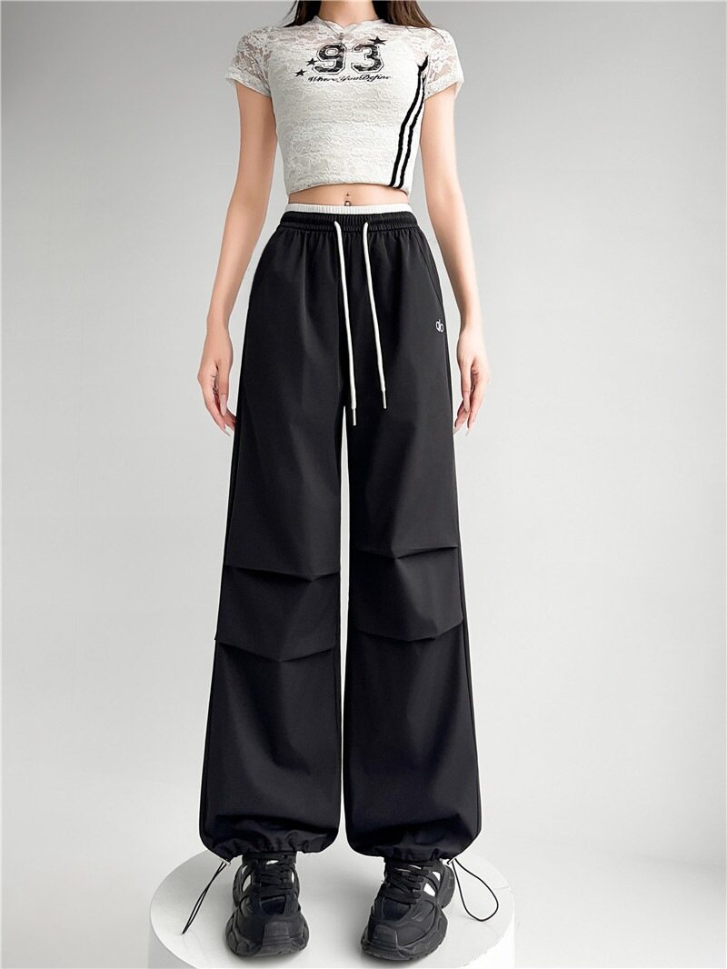 Black Dual Coloured Waistband Jogger