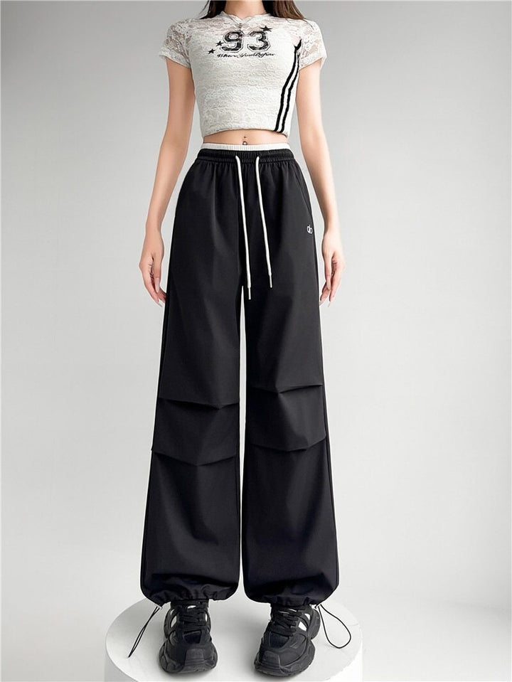 Black Dual Coloured Waistband Jogger