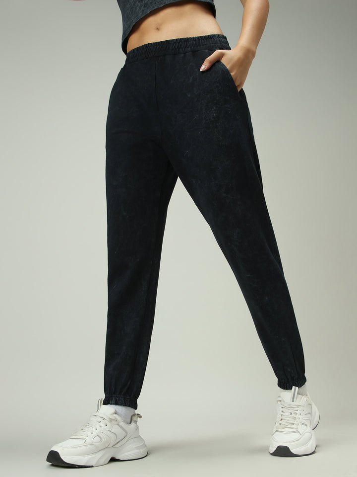 Grey Acid Wash Joggers