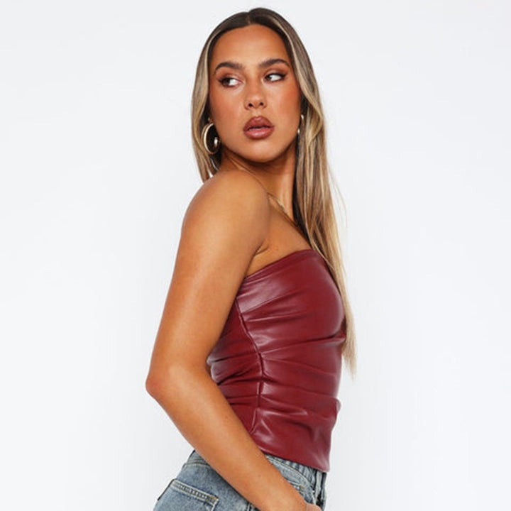 Red Pu Tube Top