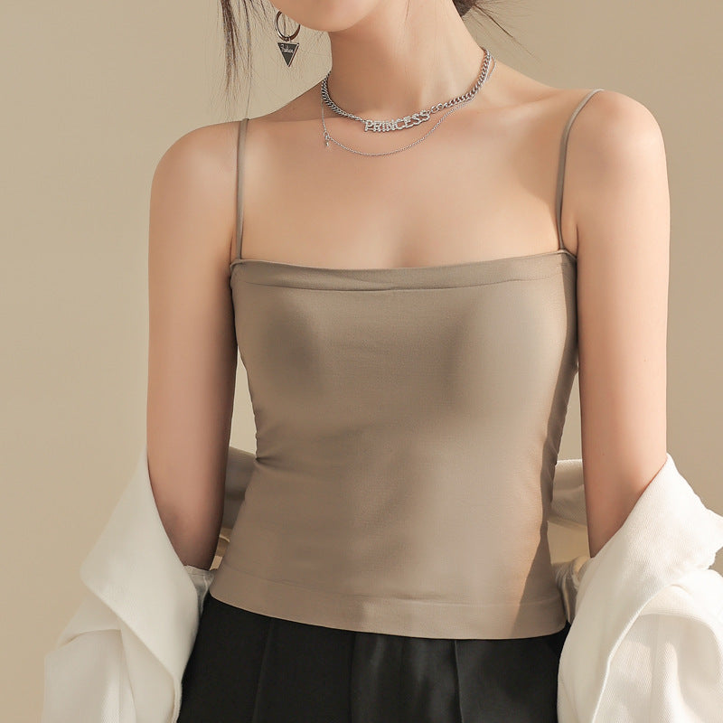 Beige Spaghetti Strap Cami Top