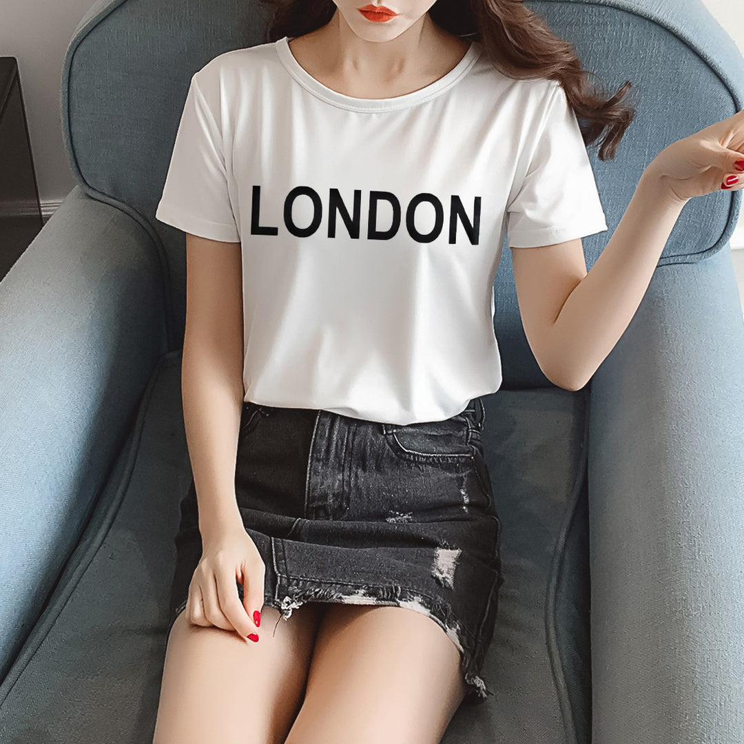 White Regular Graphic T-Shirt