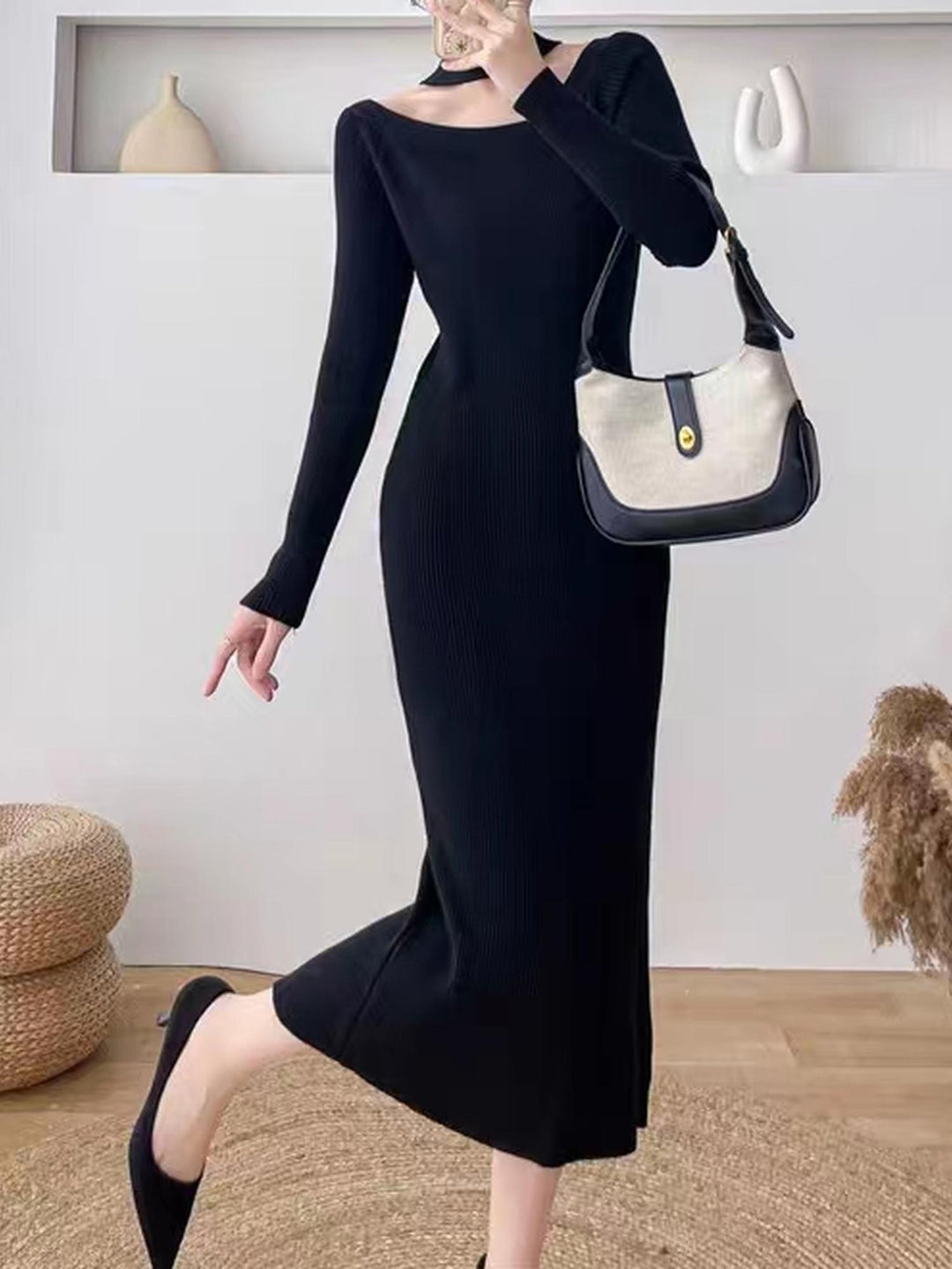 Black Full Sleeve Dress