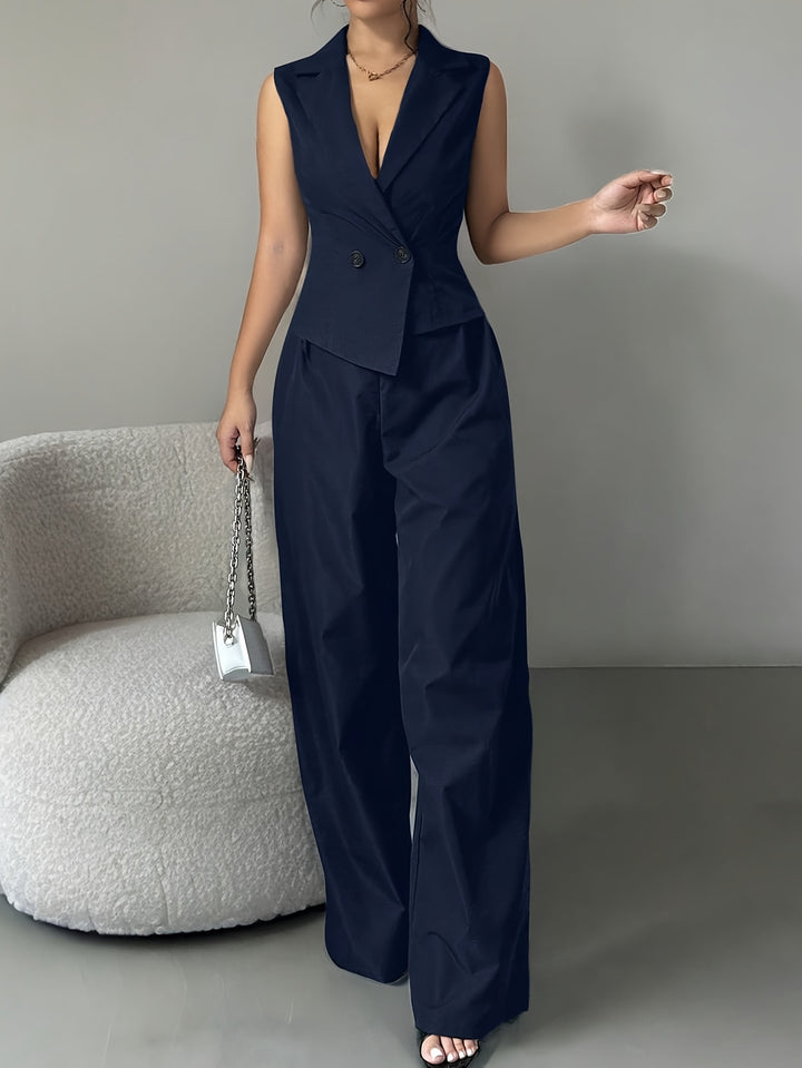 Grey Waist Coat Co-Ord Set