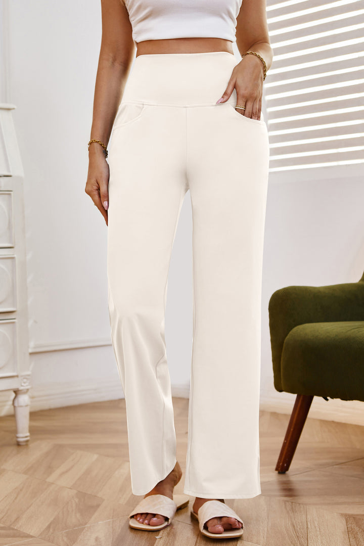 Off-White Elasticated Wide Leg Pants
