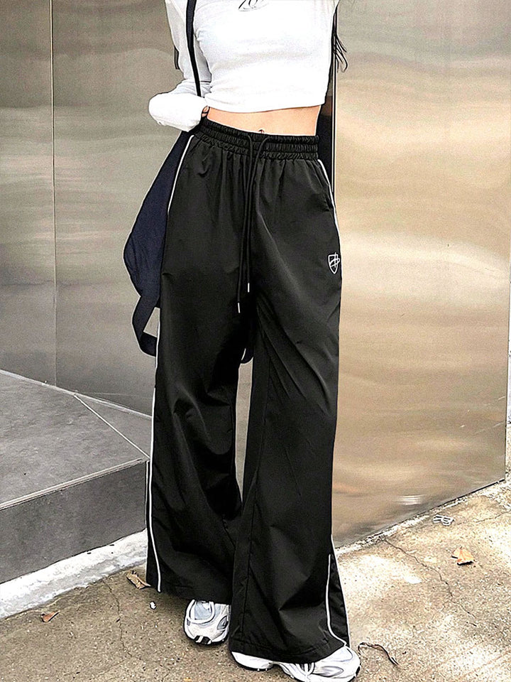 Black Side Stripe Sweatpants