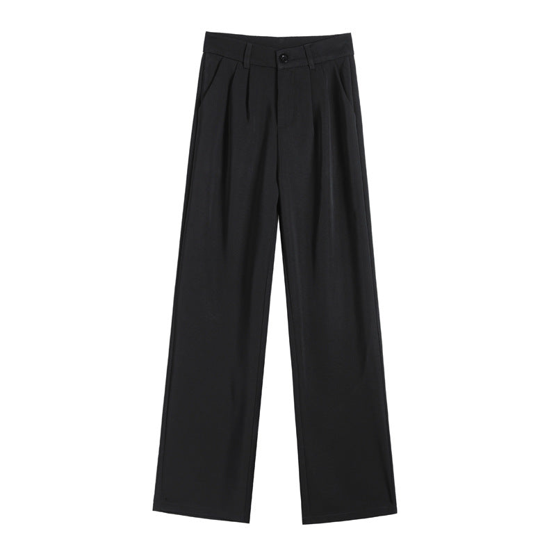 Black High Waist Wide Leg Trousers