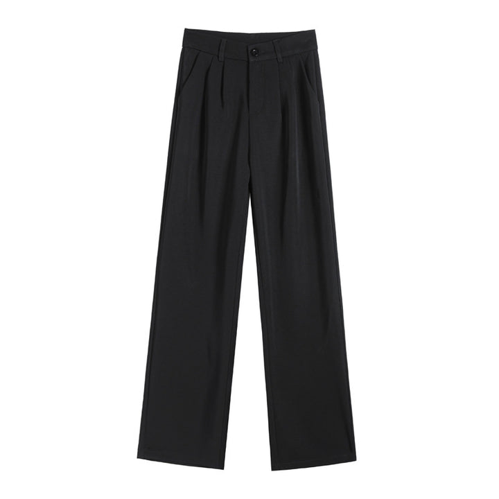 Black High Waist Wide Leg Trousers