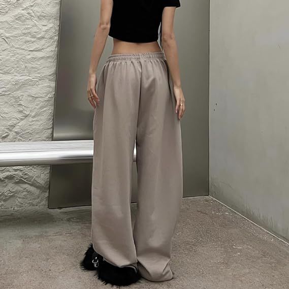 Khaki Baggy Fit Drawstring Joggers