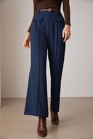 Navy Blue Straight Fit Trouser
