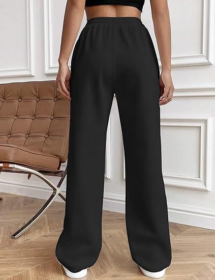 Black Elasticated Regular Fit Drawstring Joggers