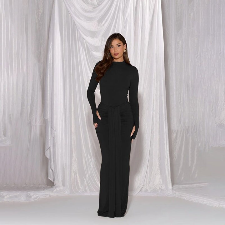 Black Strappy Bodycon Dress